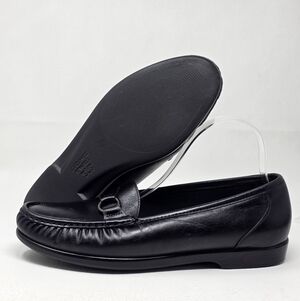 SAS Tripad Shoes Womens Size 11 N Black Leather Slip On Casual Loafers Made USA